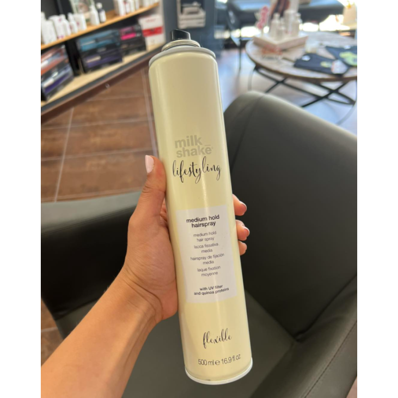 Лак для волосся середньої фіксації Hairspray Lifestyling Milk Shake 500 мл 